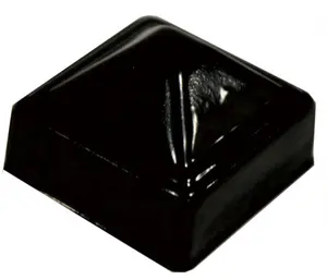 HILLMASTER Ornamental Square Steel Post Cap For Wooden Fence
