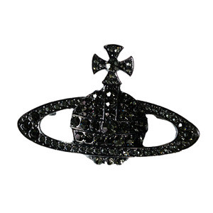 Broche Luxuoso Planeta Saturno com Design de Cruz, Acessório Elegante de Moda para Mulheres - Product Image 6