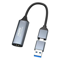 Tarjeta de Captura de Video 2 en 1 HDMI a USB Tipo C de 1080p y 60 Hz