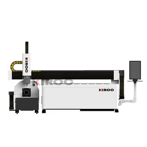 KIROC harga mesin pemotong Laser serat logam Cnc, diskon 1000w 1500w 3000w