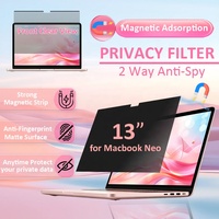 Pelindung Layar Privasi Laptop Magnetik Mudah Dilepas OEM/ODM Pabrik untuk Macbook 13 Inch