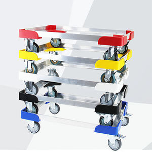 Venta al por mayor multifunción de plástico de aluminio <span class=keywords><strong>Dolly</strong></span> Trolley plataforma de cuatro ruedas para herramientas de transporte de carga - Product Image 3