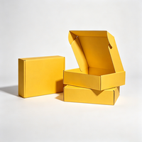 Boîte d'emballage légère et pliable en carton ondulé pour livraison e-commerce, personnalisable avec impression, pour petits articles