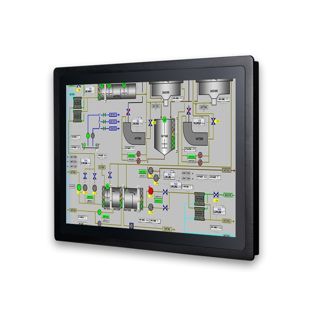 Touch Screen All in One Industrial 100*100mm VESA Mount 10.4 12.1 15 17 19 Inch Ip65 Waterproof Capacitive Industrial Panel Pc
