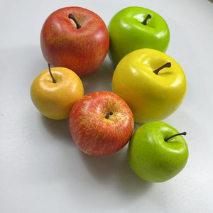 Set di Frutta <span class=keywords><strong>e</strong></span> Verdura Simulati, Ornamenti Decorativi tra cui Mele, Banane, Limoni, <span class=keywords><strong>Zucche</strong></span> <span class=keywords><strong>e</strong></span> Pere - Product Image 1