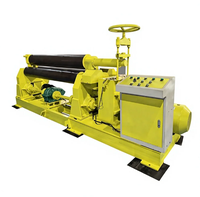 Machine à rouler les tôles d'acier à trois rouleaux, pour acier inoxydable et acier au carbone, fournie par le fabricant