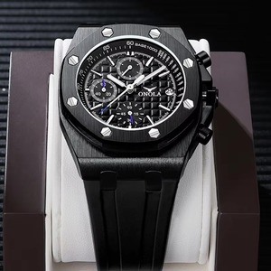 Reloj de Lujo para Hombre, Marca ONOLA, de Alta Calidad, Multifuncional, con Correa de Silicona, Venta al Por Mayor, Envío Directo - Product Image 2
