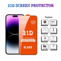 Protecteur d'écran en verre trempé anti-téléphone portable 2.5D 0.33mm 9H pour Iphone 11 12 13 14 15 16 ProMax Plus Mini