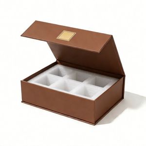 Custom High Quality Luxury Rigid Cardboard Gift Packaging Box with Magnetic Lid Handle <b>for</b> <b>Present</b> High Quality Paper <b>Boxes</b> - Product Image 1