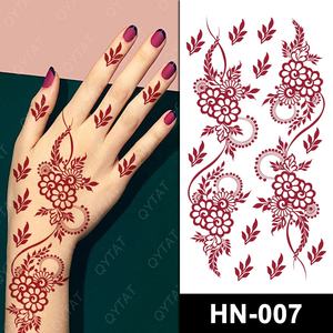 Sexy Femmes Filles Temporaire Brun Rouge Marron Faux Indien Transfert D'eau Henné Pleine Main Tatoo/ Tatto/<span class=keywords><strong>Tatouage</strong></span> - Product Image 3