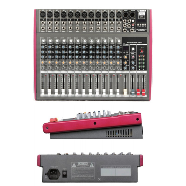 Professional Passive Mixer 6/8/12/16 Channel Multi Function Mixer the 3 Section Channel Equalization