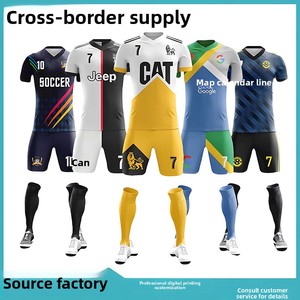 Completo Sportivo <span class=keywords><strong>da</strong></span> <span class=keywords><strong>Calcio</strong></span> in Poliestere per Sublimazione, Taglie Forti, Traspirante, Asciugatura Rapida, per Studenti Universitari, Uomo e <span class=keywords><strong>Donna</strong></span> - Product Image 4