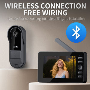 กริ่งประตูอัจฉริยะระบบเสียงสองทางพร้อมกล้องวิดีโอติดประตูขนาดเล็กมองเห็นในเวลากลางคืนด้วยอินฟราเรดกันน้ำกล้องโทรศัพท์ที่มีหน้าจอแสดงผล - Product Image 6