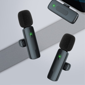 Microfono Lavalier <span class=keywords><strong>Wireless</strong></span> a riduzione del rumore intelligente One-To-due per Video in Studio Vlog in diretta per la vendita a caldo transfrontaliera - Product Image 4