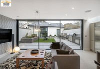 Porte coulissante en aluminium pour balcon, porte extérieure de patio, fenêtre à double vitrage, insonorisée