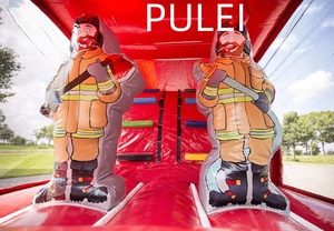 Scivolo Gonfiabile a Tema Camion dei Pompieri Rosso di Alta Qualità, Castello Gonfiabile per Bambini, Struttura di Divertimento Portatile in PVC per Scuole e Uso Commerciale - Product Image 5