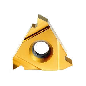 Herramientas de corte de carburo, insertos de roscado ISO, Material de tungsteno, revestimiento TiAlN de estaño, pieza de trabajo de acero inoxidable - Product Image 2