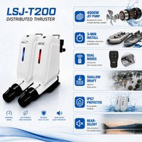 Propulseur Électrique Distribué LSJ-T200 4KW, Batterie Li 60AH, IP67, Télécommande 2km, Propulsion de Bateau à Pompe à Jet