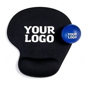 Manufacture Supplier Personalized Blank Promo Business Gift Printed Custom Logo Wholesale Mouse Pad With Wrist Rest - Product Image 1
