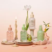 Flacon compte-gouttes en verre givré de 30 ml et 50 ml avec bouchons multicolores, flacons de sérum de luxe avec pipette, emballage cosmétique pour huiles essentielles