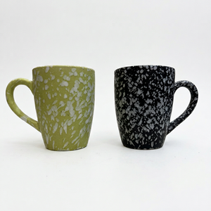 Tasses et bols en grès, Bol en porcelaine émaillée bleue, Bol de service en céramique, Tasse à collation créative émaillée pour la cuisine et la salle à manger - Product Image 6