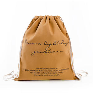 Nuevas bolsas de tela de lona de algodón múltiple bolsas con cordón de embalaje con logotipo impreso personalizado - Product Image 1