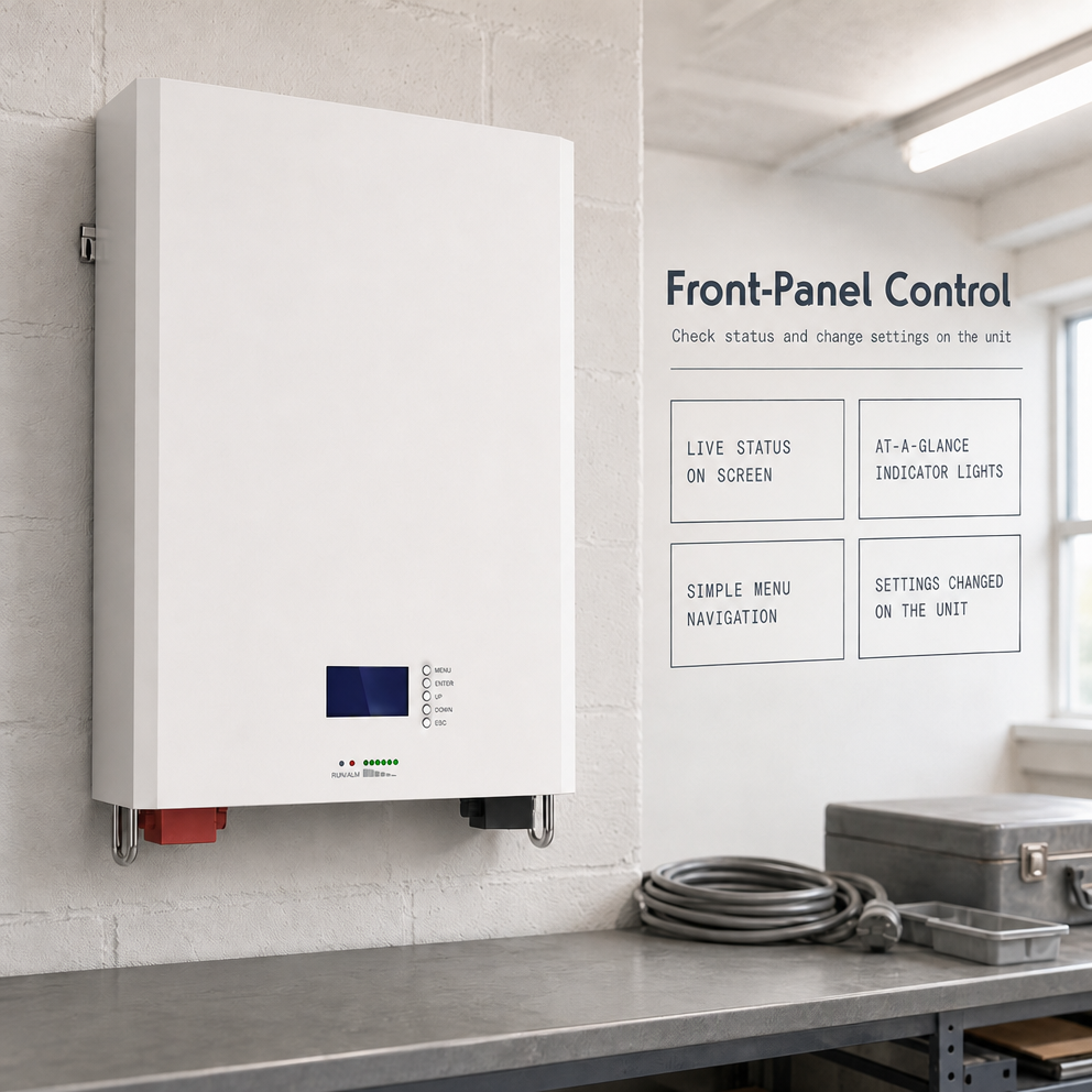 51.2V 100Ah Wall Mounted Household Energy Storage Battery IP65 for Hybrid Off Grid Solar Backup Power · image 4