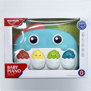 Huanger Juguetes para Bebés 0M+ Piano Musical de Dinosaurio, Tapete de Juego de Fitness para Bebés, Piano de Pedales con Luz y Música - Product Image 5