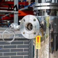 Chauffe-tuyau électrique industriel en ligne haute puissance à bride pour le chauffage de carburant, d'eau, de produits chimiques et de gaz liquides