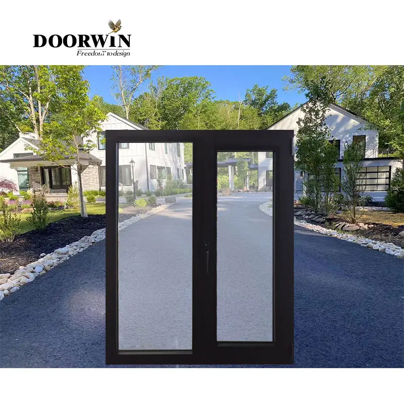 Doorwin-ventana de aluminio con rotura térmica, ventana de impacto, personalizada, proveedor de China