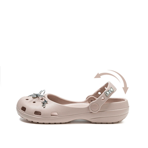 Zuecos Mary Jane con Logotipo Personalizado para Mujer, Estilo Balletcore, Zapatos de Jardín de EVA con Dijes Plateados, Sandalias Ligeras para Damas - Product Image 2