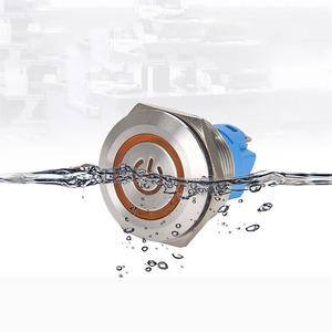 สวิตช์กดแบบกลมโลหะสแตนเลส รีเซ็ตอัตโนมัติ ขนาด 19 มม. 22 มม. 25 มม. 30 มม. ปิดผนึกกันน้ำ IP68 สวิตช์พีโซ 12V - Product Image 6