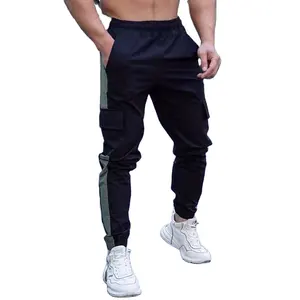 Casual Gym Workout Cargo Trousers Men's Track Pants With Pockets Best manufacturer Custom logo Adjustable price trouser