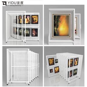 حامل عرض لوحات فنية قابل للسحب من مصنع YIDU، رف عرض معدني منزلق للوحات القماشية - Product Image 6