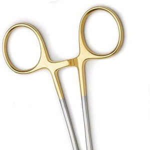 Soporte de aguja de madera Crile de acero inoxidable de base Manual de 20cm de alta calidad con instrumento quirúrgico clínico de plástico de diseño ranurado - Product Image 6