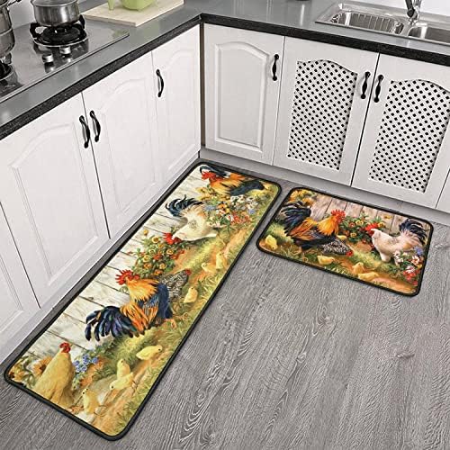Tapis de cuisine coq