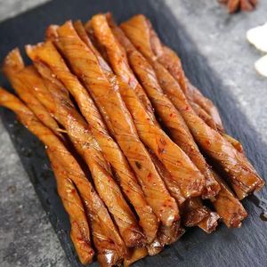 Collations épicées chinoises de vente chaude-Bandes de <span class=keywords><strong>tofu</strong></span> aromatisées <span class=keywords><strong>à</strong></span> <span class=keywords><strong>l</strong></span>'<span class=keywords><strong>ail</strong></span>, caillé de haricot végétalien riche en protéines - Product Image 4