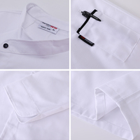 Cuisine Sushi Chef Manteau Cuisine Slim Fit Coton Vert Travail Uniforme Polo À Manches Longues Restaurant Chef Veste Avec Logo
