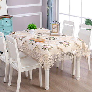 <span class=keywords><strong>Tovaglia</strong></span> da matrimonio <span class=keywords><strong>bianca</strong></span> fatta a mano all'uncinetto con motivo floreale, impermeabile, usa e getta, design pastorale - Product Image 6