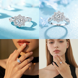 Factory On Stock Customizable 925 Sterling <b>Silver</b> <b>Stacked</b> Crown <b>Ring</b> Luxury Style 5A Cubic Zirconia Engagement & Wedding <b>Ring</b> - Product Image 4