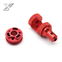 Couvercle de bougie d'allumage en aluminium 7075-T6 anodisé dur gravé au laser d'usinage CNC