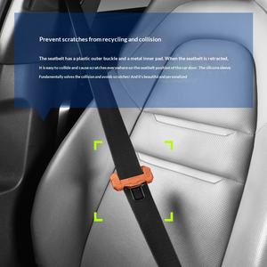 Copri Fibbia Cintura di Sicurezza <span class=keywords><strong>Auto</strong></span>, Protezione Antiurto e Antigraffio in Silicone, Accessorio per Interni Veicolo - Product Image 4