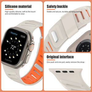 สายนาฬิกาแบบสปอร์ตสำหรับ Apple Watch Ultra ขนาด 49 มม. สำหรับผู้ชายและผู้หญิง สายซิลิโคนกันน้ำสำหรับ Apple Watch Series 11 10 9 - Product Image 5