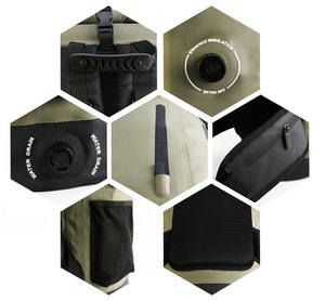 Mochila Nevera Aislada Ligera de 30L con Cierre Enrollable, Diseño Impermeable y a Prueba de Fugas sin Cremallera, 1.5kg para Hombres y Mujeres - Product Image 6