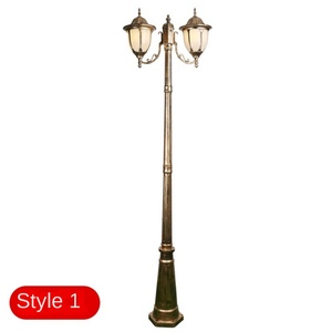 Lampadaire de jardin en aluminium pour l'extérieur, style européen classique, étanche, lampadaire de jardin antique - Product Image 1