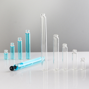 Kompakt Mini 0.5ml 1ml 2ml 3ml 5ml cam parfüm tüpleri parfüm flakon ile şık siyah top kapaklar test - Product Image 6