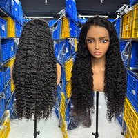 Peluca de Cabello Humano Rizado Birmano 100% Natural, Pelucas Frontales de Encaje Sin Pegamento para Mujeres Negras, Pre-Desplumadas, Peluca Frontal de Encaje HD 13x4 13x6