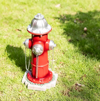 Bouche d'incendie vintage chien pipi poste rétro bouche d'incendie Figurine réaliste en résine rouge bouche d'incendie Statue ornements de jardin