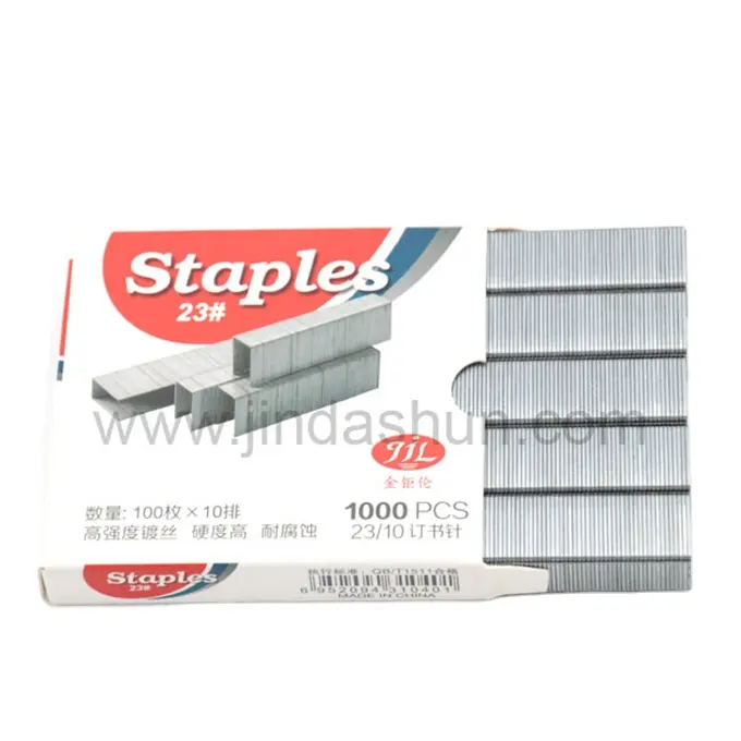 Kualitas Tinggi Staples 23 Alat Tulis Staples Kantor dan Sekolah Logam Kuku