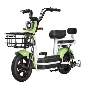 Vélo électrique à batterie au plomb-acide 350W 48V12Ah/20Ah, fabrication directe d'usine, avec cadre en alliage d'aluminium et moteur à moyeu arrière - Product Image 1